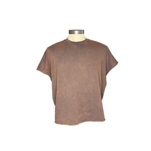 Yeezy LAA-Tagged Rust Box Tee Small Los Angeles Apparel Sample - New & Imperfect
